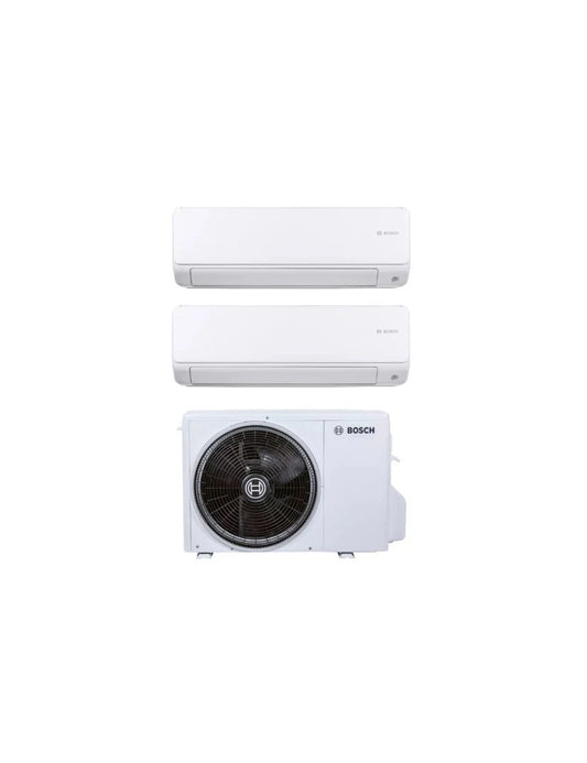 KIT DUALClimatizzatore Condizionatore Bosch Dual Split Inverter serie CLIMATE 3000i 9+9 con CL5000M 41/2 E R-32 Wi-Fi Optional 9000+9000